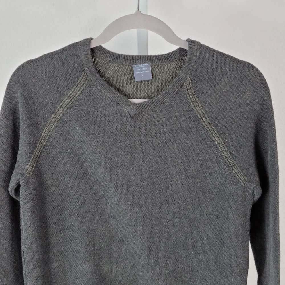 TAILOR VINTAGE pullover birdeye V-neck Sweater Sz S NEW - Picture 2 of 4